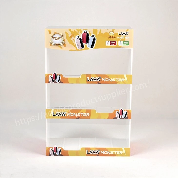3 Layer Acrylic Smoking Vaper Display Rack 3 Layer Acrylic Smoking Vaper Display Rack
